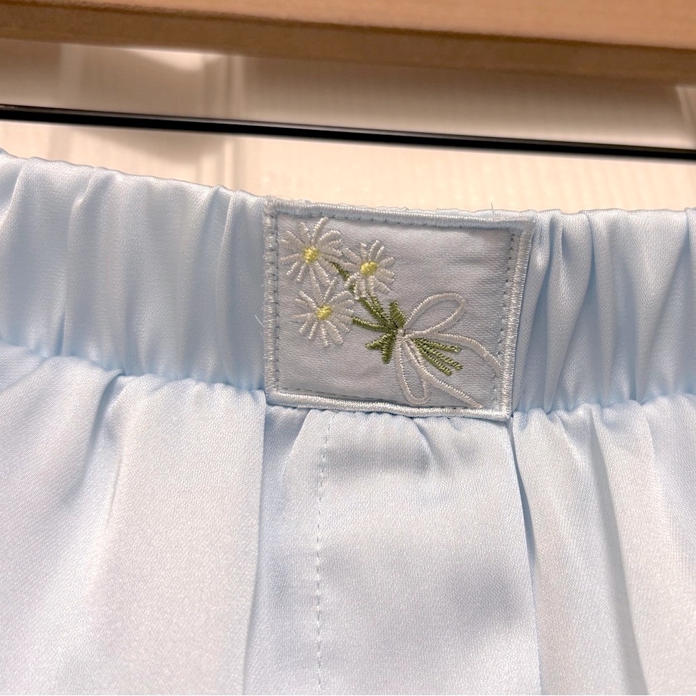 For Love And Lemons Light Blue Pajama Bottoms - Picture 7 of 13